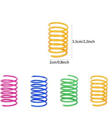 Xzhixiao 20-Part Cat Spring Toy Set | Colorful Coil & Feather Toys for Cats | Novelty Pet Companions | International Shipping - Buy Online on GoSupps.com