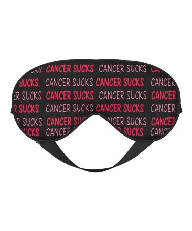 Double-Sided Eye Mask Eye Sleep Shade Cover Cancer-Sucks-Breast-Awareness Unisex Night Sleeping Mask