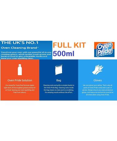 Oven Pride Deep Cleaner Oven Kit 500ml 3Pk + Our Gift for You: Organza Bag Size: 9 x 7 x 0.1cm - Buy Online on GoSupps.com