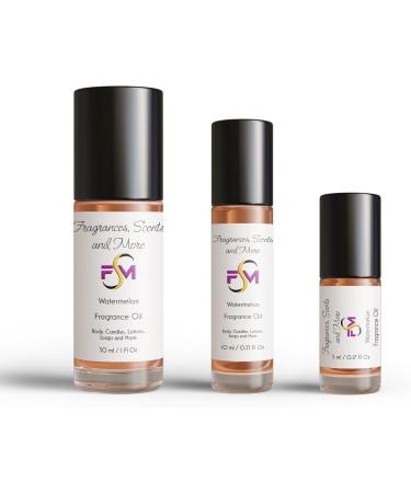 Watermelon Fragrance Oil - 10ml Glass Roll-On | Sweet & Refreshing Scent for Aromatherapy - Buy Online on GoSupps.com