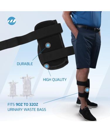 Legg-INS Urinary Leg Bag Cover | Black Privacy Drainage Bag for Men & Women | Certified WBENC - Shop Now - Buy Online on GoSupps.com