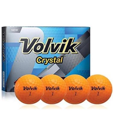 Volvik Crystal Golf Balls (One Dozen) - Crystal Orange | Premium Quality - Buy Online on GoSupps.com