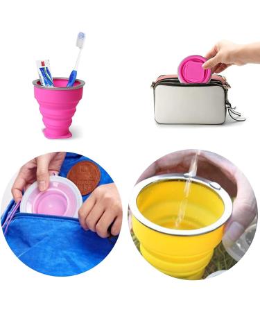 Collapsible Silicone Cup for Travel and Outdoor Activities - Portable and Reusable Green Folding Mug - Buy Online on GoSupps.com