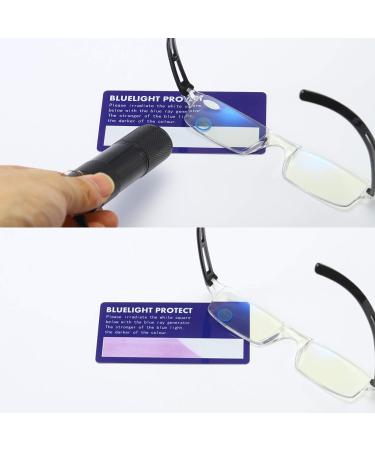 MMOWW 4 Pack Rimless Reading Glasses for Men & Women - Clear Rectangle Blue Light Blocking +1.5 Magnification - Stylish & Comfortable Eyewear - Buy Online on GoSupps.com