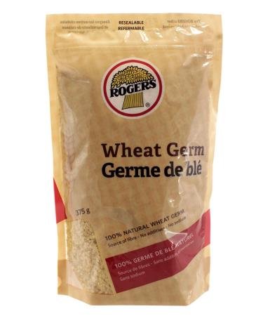 ROGERS Wheat Germ - 100% Natural Whole Grains Quick Dietary Kosher Oats Healthy Foods for Baking & Breakfast | 375 Gram