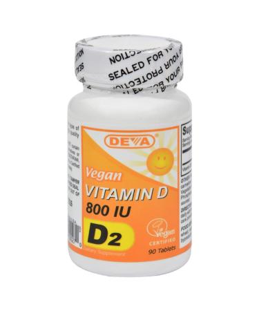 Deva Vegan Vitamin D - 800 IU - 90 Tablets