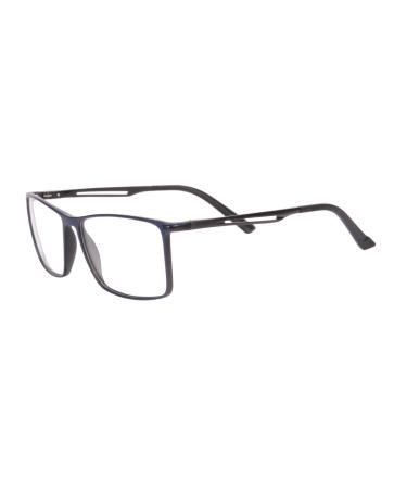 Medolong TR90 frame Anti Blue Light Progressive Multifocal Computer Lesing Glass RG25 C5-Matt blue top+1.00 low+3.00 (anti-blue lens)