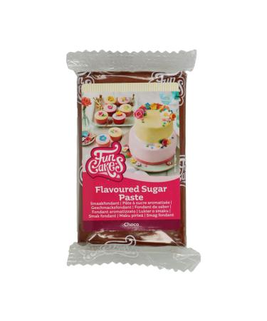 Funcakes taste fondant choco: delicious taste easy to roll out roll fondant matching chocolate color perfect for cakes cupcakes and cookies.Halal kosher and gluten -free.250 g chocolate 250 g - Buy Online on GoSupps.com