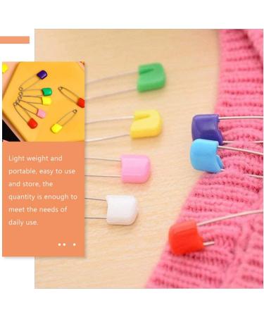 SAFIGLE Large Safety Pin Fastener 100pcs Baby Safety Baby Diaper Baby Bibs Cloth Plastic Head Baby with Safe Locking Closures Nappy Pin Baby Bibs 2.16X0.43X0.2in/Each One Baby Nappies - Buy Online on GoSupps.com