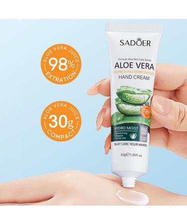 BakerMiche 30g x 10pcs Aloe Vera Hand Cream Moisturizing Hand Lotion Travel Size Nourishing Hand Cream Set Suitable for All Skin Types - Buy Online on GoSupps.com