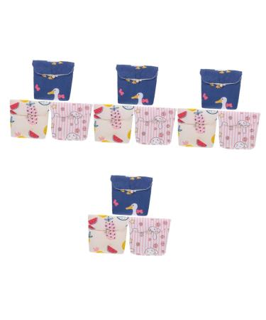 Healifty Pads for Teens 12 Pcs Napkin Storage Bag Zip Bag Organizer Bag Organizer for Purse Travel Makeup Bag Organizer Pad Pouches Tampons Bag Tampons Collect Bags Napkin Bag Period