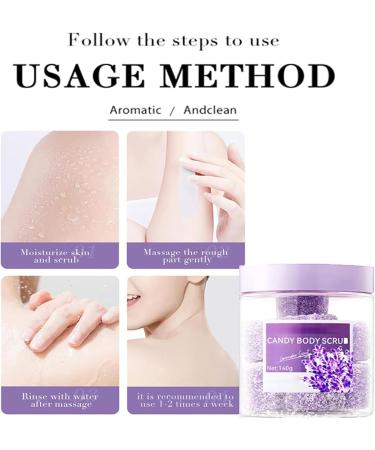 Veenourish Glow Sugar Scrub Lavender Sugar Body Scrub for Dark Underarms Glow Sugar Face Scrub Exfoliating Face Wash Clean Sugar Body Scrub Sugar Scrub for Body Face Feet (3PCS-Pink) - Buy Online on GoSupps.com