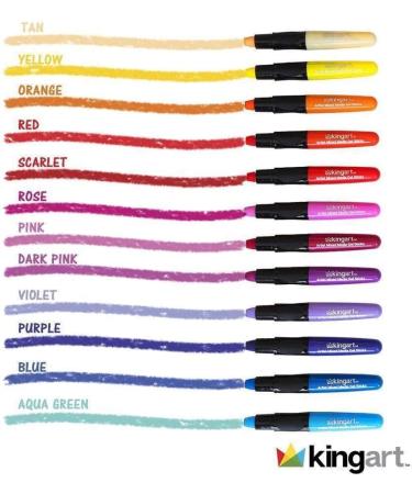 KINGART Gel Stick Artist Water Soluble Pigment Crayons Set - 24 Unique Colors - Buy Online on GoSupps.com