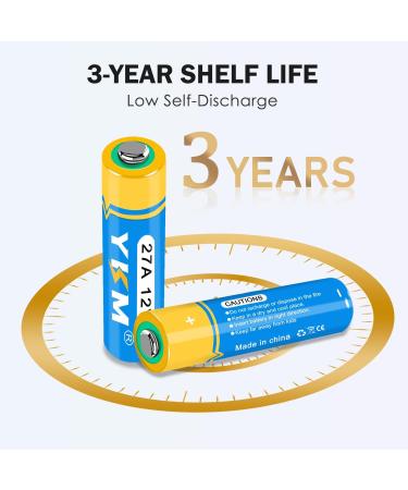 YKM 5 Pack A27 12 Volt Alkaline Battery - LR27A MN27 L828F 27A 12V for Ceiling Fans & Garage Door Openers - International Shipping Available - Buy Online on GoSupps.com