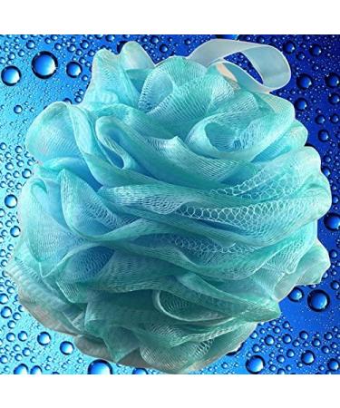 Loofah Bath Sponge XL Swirl Set (4 Pack) - Exfoliating Pouf Scrubber by Shower Bouquet - Buy Online on GoSupps.com
