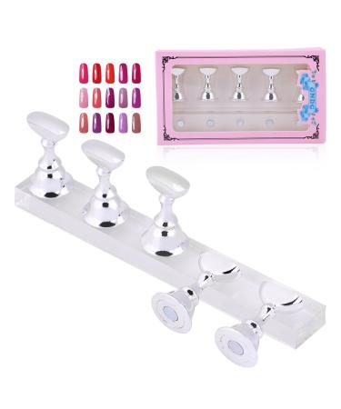 Magnetic Nail Art Practice Stand - 5 Piece Manicure Holder & Tip Display for Perfect Nail Designs - Buy Online on GoSupps.com