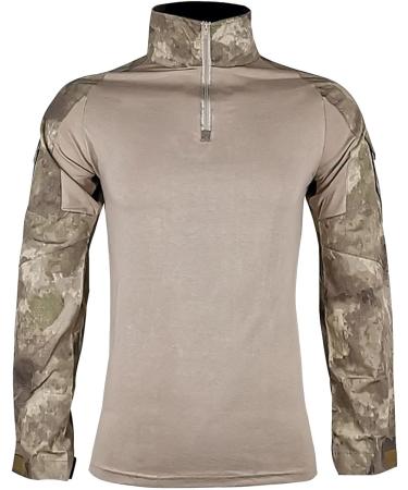 CTRLZS Men's Military Tactical Combat Shirt - Camo Long Sleeve Army T-Shirt - Buy Online on GoSupps.com