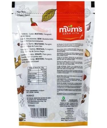 Mum's Premium Panchpuran Mixed Spices 150g - Five Whole Spices Blend - Buy Online on GoSupps.com