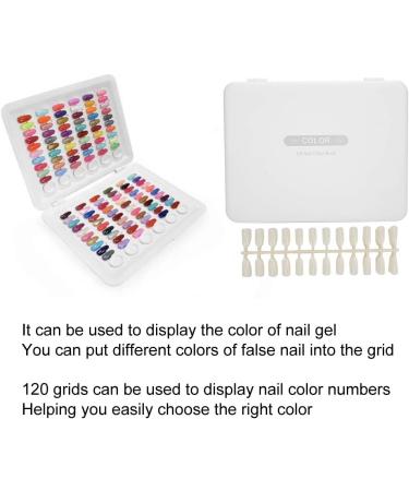 Nail Tip Display Book Template Display Rearrangeable Nail Polish Color Template Display Board for Nail Training & Practicing practicing skills - Buy Online on GoSupps.com