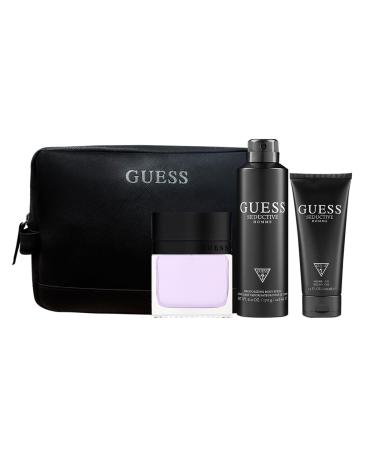 Guess Seductive Homme 3.4oz EDT Spray 6.0oz Deodorant Body Spray 3.4oz Shower Gel Pouch Men 4 Pc Gift Set - Buy Online on GoSupps.com