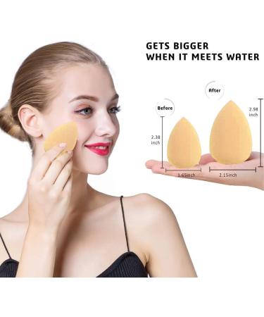 Premium Makeup Sponge Egg Latex-Free Makeup Puff Beauty Foundation Blend Sponge Wet and Dry Multifunctional Professional Makeup Tools Safe to Use on Your Skin Beauty Blender (Yellow) - Buy Online on GoSupps.com