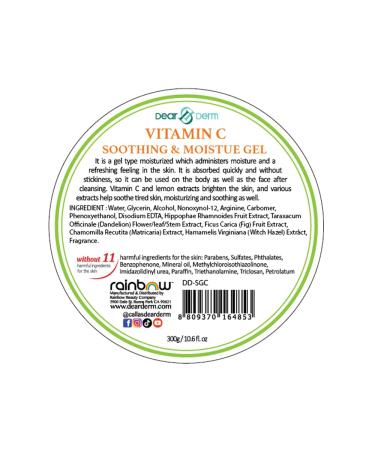 Dearderm Vitamin C Soothing & Moisture Gel 10.6fl.oz - Buy Online on GoSupps.com
