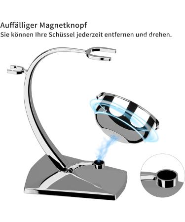 Eravor Luxury Wet Shaver Set | Synthetic Brush Stainless Steel Rack & Bowl | Perfect Father's Day Gift for Husband & Dad - Buy Online on GoSupps.com