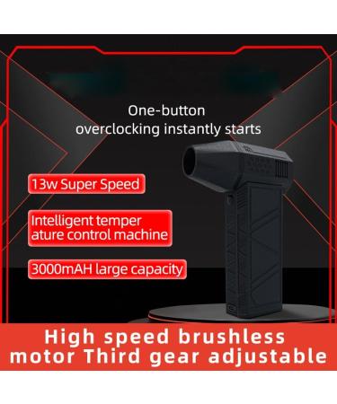 Dewedrt New Violent Fan Internet Celebrity Hair Dryer High-Speed Brushless Motor Ducted Turbofan Three-Speed Speed Regulation Easy Install - Buy Online on GoSupps.com