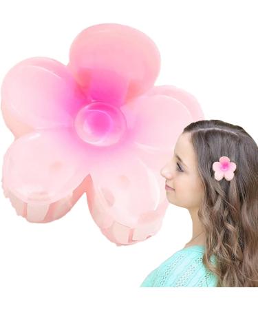 Hair Clips Flower Cute Hawaiian Flower Hair Clips - Strong Hold Hair Clips Flower Hair Accessories For Women & Girls For Thick & Thin Hair Gradient pink and purple - Buy Online on GoSupps.com
