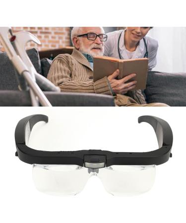 Head Mounted Magnifying Glasses Headband Magnifying Glasses Simple Use 3.7V 3 LED Light for Home Reading Room - Buy Online on GoSupps.com