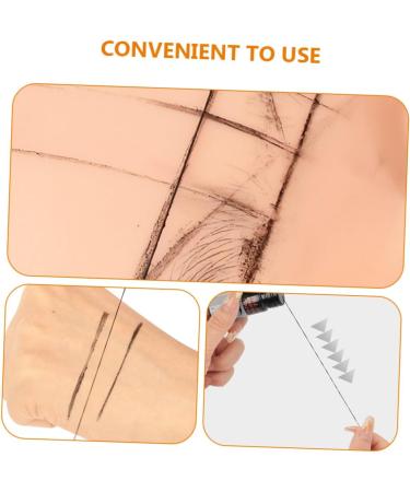 Baluue 4pcs Small Bottled Eyebrow Ruler Practical Eyebrow Ruler Aluminum Alloy - Buy Online on GoSupps.com