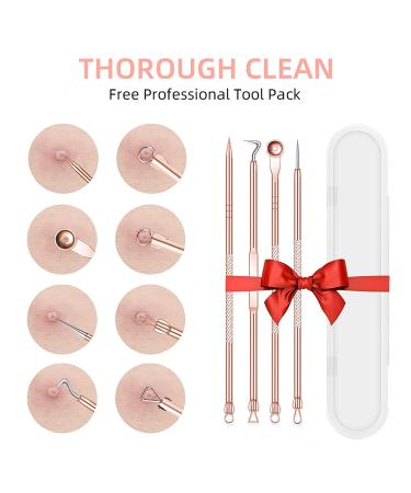 Blackhead Remover Pore Vacuum with Camera - WiFi HD Acne Extractor with Hot Compress, 4 Probes, 3 Suction Levels - USB Rechargeable - Gold - Buy Online on GoSupps.com