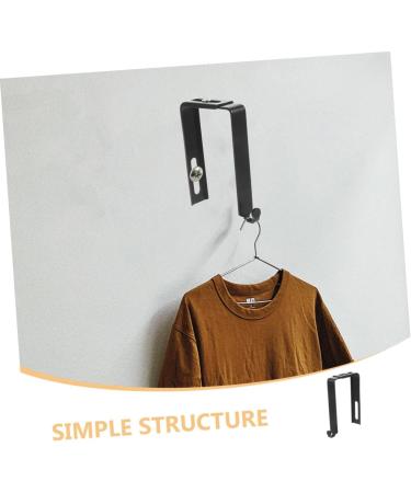 Alipis 2pcs Hook Storage Hangers Clothes Rack Hooks Door Hanger Hook for Hats Hook Door 8.00X3.70X1.30CM Black - Buy Online on GoSupps.com