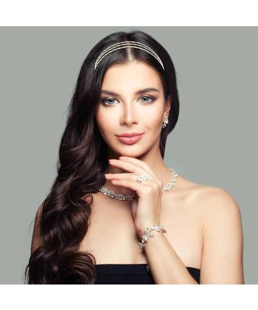 Dizila 6 Pieces Bohemian Hippie Adjustable Elastic Double-Stranded Braided Leather Headbands+Triple- Stranded Twisted Hair Bands Boho Accessories for Women Girls - Buy Online on GoSupps.com