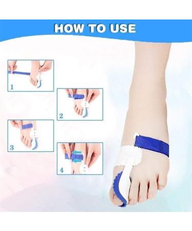 Breathable Bale Rail & Toe Smooths - Elastic Support for Hallux Valgus Treatment & Prevention for Men & Women - Buy Online on GoSupps.com