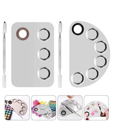 Buy Minkissy 4-Piece Stainless Steel Palette & Spatula Set for Artists | Perfect for Makeup & Nail Art - International Shipping Available - Buy Online on GoSupps.com