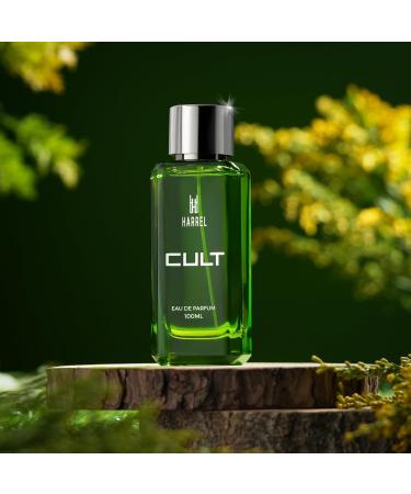 HARREL Cult Perfume Men - 100ml I Eau De Parfum with Bergamot Grapefruit Cedarwood & Neroli | Premium Long Lasting Spicy Fragrance - Buy Online on GoSupps.com