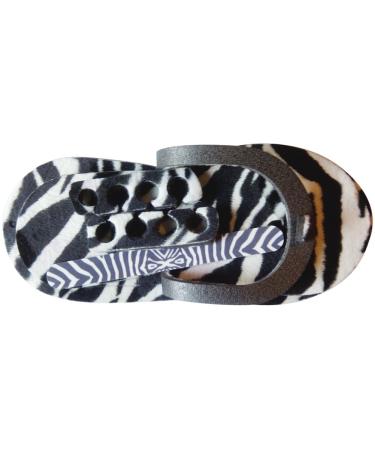 zebra pedicure slippers kit