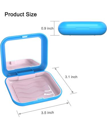 Shop BVN Braces Box | Durable Denture Container for Travel - Blue | Ideal for Dentures & Braces | International Shipping - Buy Online on GoSupps.com