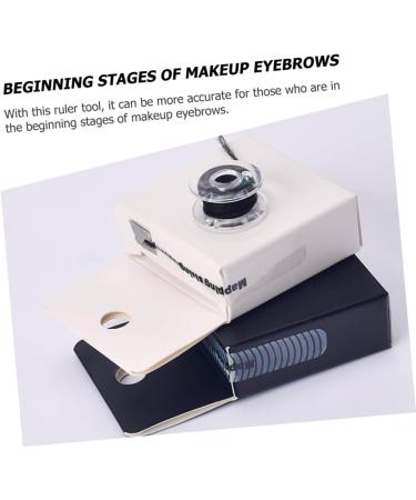Beavorty 4 Pcs Eyebrow Ruler Line Box Eyebrow Brow Measuring Tool Eyebrow Tattoos Ruler Dotted Line Mold - Buy Online on GoSupps.com