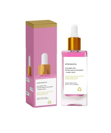 G n rique Strawberry and Vanilla Aftershave Oil - Ingrown Hair Prevention Treatment - Soothing Moisturizer for Adult Skin - Post-Hair Removal Care (90ml)