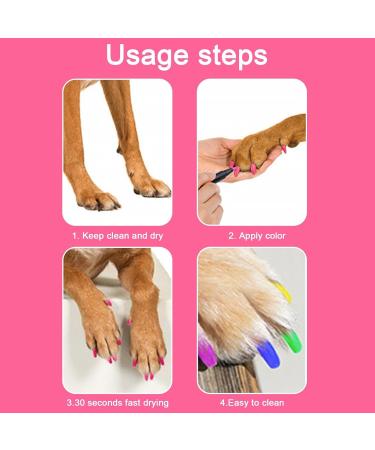  Mbiyhgta Puppy Nail Polish - Nail Polish Set for Dogs | Creative Dog Pen Set Safe Tip Nail Polish Markers 12 Colors for Dogs Cats Small Animals - Buy Online on GoSupps.com