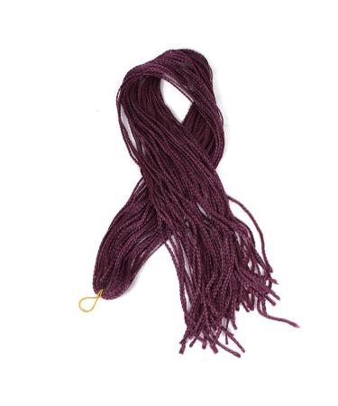 3 Packs Eunice Hair #99J Synthetic Crochet Braids - 28 Inch Soft Goddess Mambo Hair Extensions - Box Braids (28 Roots/Pack) - Buy Online on GoSupps.com