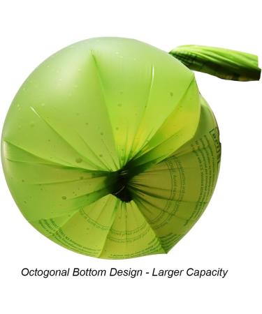 Cacus Compostable Trash Bags 13 Gallon/49.2L (80 Count) | Durable Leak-Proof & Biodegradable | Certified BPI & OK Compost | Heavy-Duty Plant-Based Garbage Bags for Food Waste - Buy Online on GoSupps.com