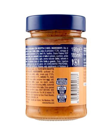 Buy 6x Barilla Gluten-Free Pesto Ricotta & Walnuts 190g | Italian Gourmet Pasta Sauce & Polpa 400g - Premium Quality - Buy Online on GoSupps.com