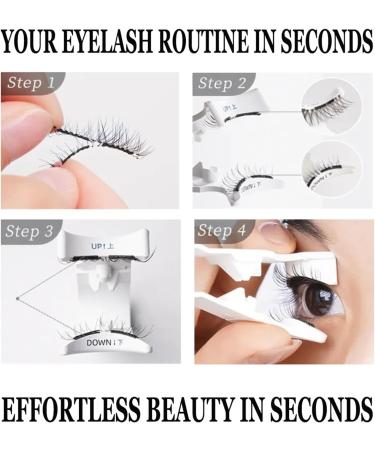 Magnetic Eyelashes With Applicator Reusable Magnetic Eyelashes Magnetic Eyelashes Natural Look No Glue (Natural) - Buy Online on GoSupps.com