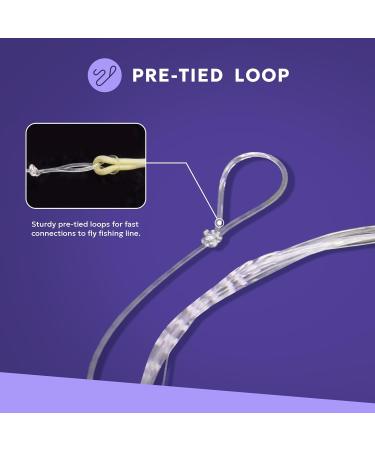 Buy SF 3 Pack Pre-Bound Loop-Fly Fishing Leaders - Conical Fluorocarbon 2.5m & 2.9m 7.5ft-0X - International Shipping Available - Buy Online on GoSupps.com