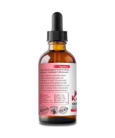Organic Red Raspberry Seed Carrier Oil 4oz - Cold-Pressed, Unrefined, Non-Comedogenic - Bella Terra Oils - Natural Moisturizer for Sensitive Dry Skin - Chemical-Free - Buy Online on GoSupps.com