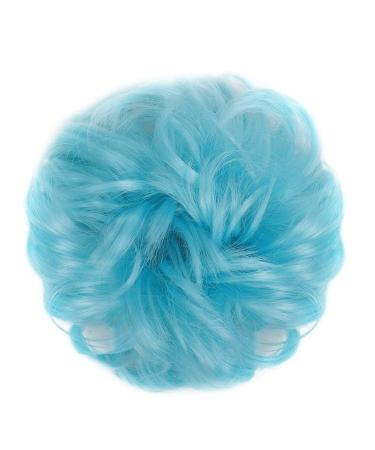 Messy Bun Hair Piece for Women Donut Hair Bun Scrunchie for Women Girls Curly Wave Synthetic Chignon Hairpiece with Rubber Band Messy Bun Hair Pieces Extensions Fake Hair Accessories for Women Girl 2513