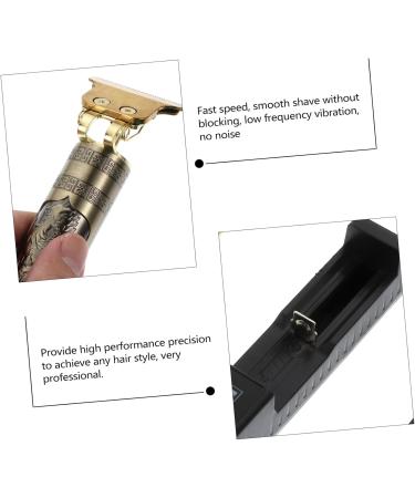 FRCOLOR Electric Clippers Electric Haircut Shear Electric Trimmer Cordless Grooming Electric Precision Trimmer Electric Grooming Kit Oil Head Aluminum Alloy T9 15X4.3CM Golden - Buy Online on GoSupps.com